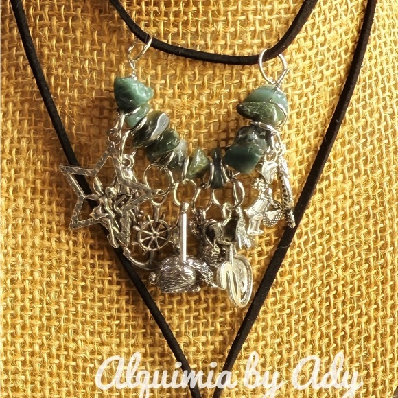 Alquimia Black and Silver Charm Necklace - Picture 3 of 3